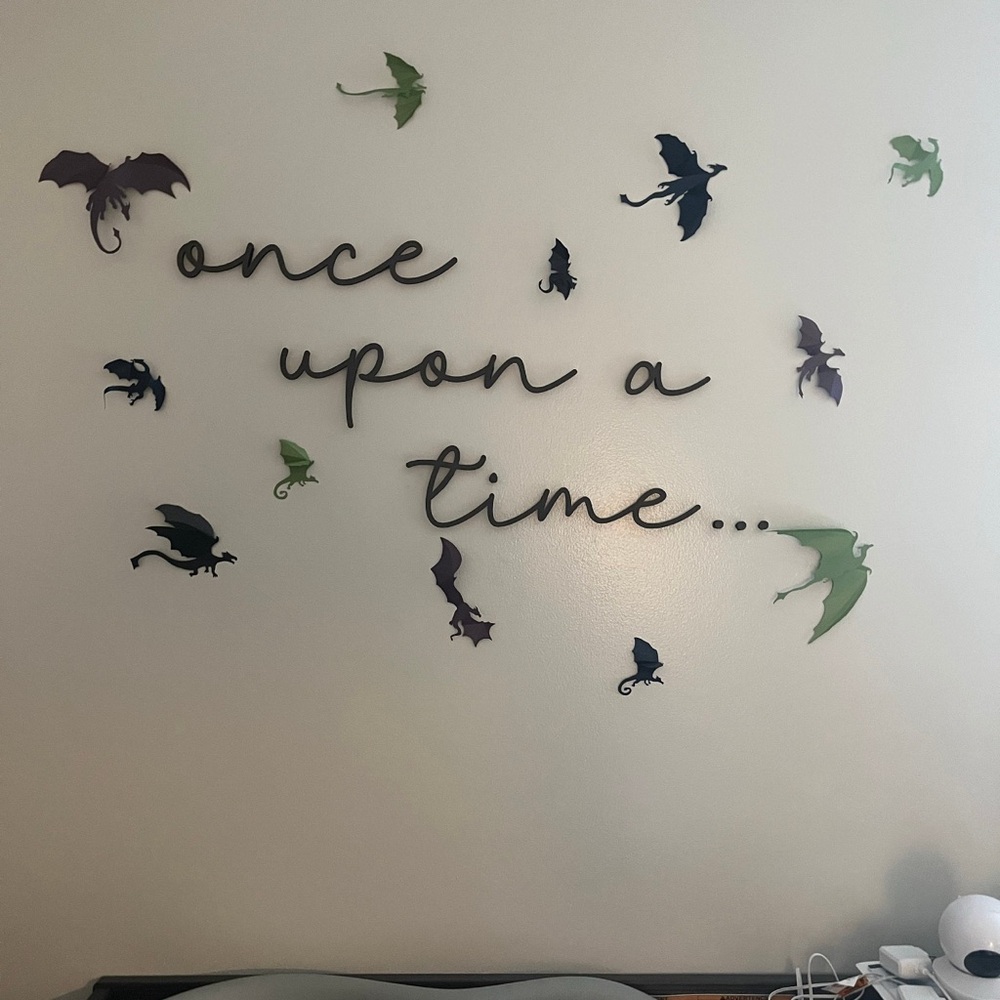 Once upon a time Wire wall words